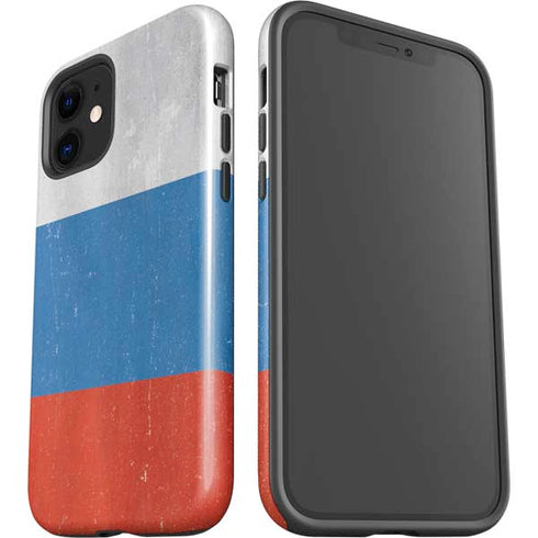Russian Flag Distressed iPhone 12 Impact Case